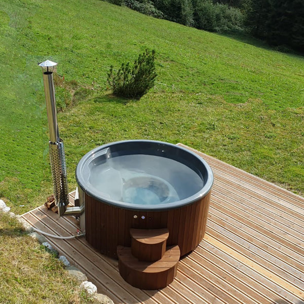 SaunaLife Model S4 Wood-Fired Hot Tub Natural